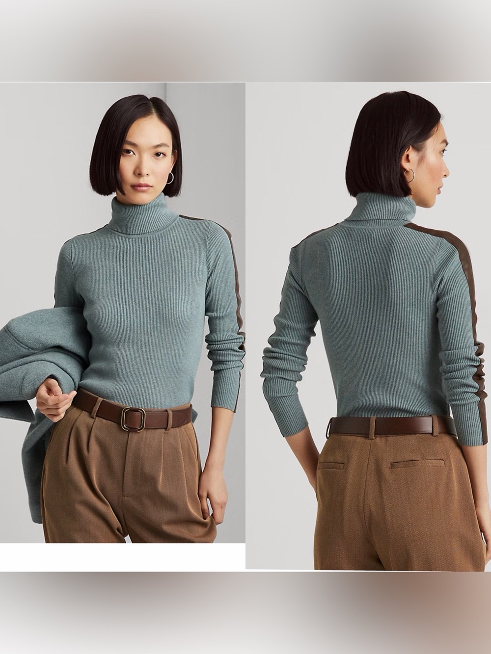 Lauren Ralph Lauren Turtleneck Ribbed Sweater